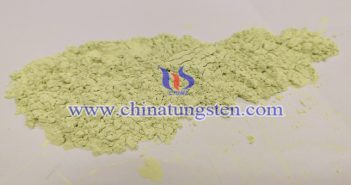 黃色酸化タングステンのガスクロミック特性 黃色酸化タングステン畫像のガスクロミック特性