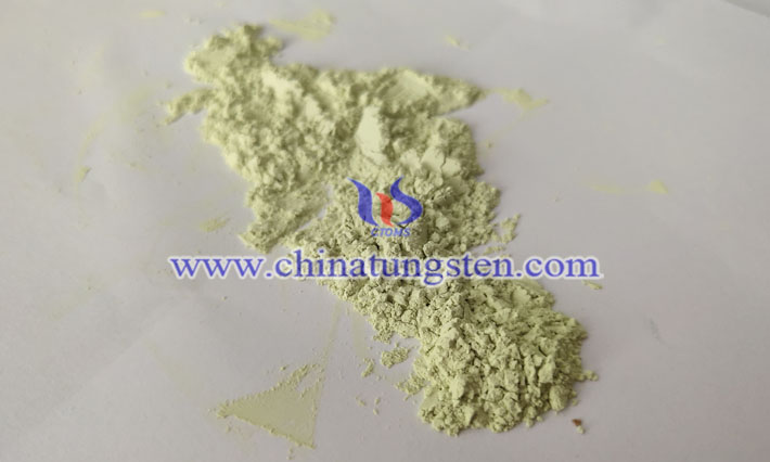 セメント系吸収材料畫(huà)像用黃色酸化タングステン