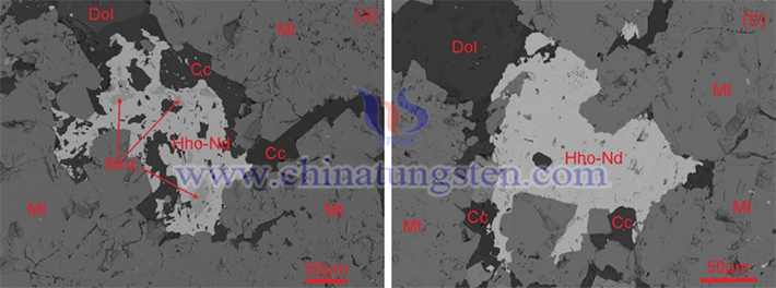 釹黃河礦的背散射成分圖像(圖源:中國(guó)地質(zhì)大學(xué))